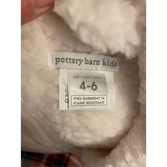 Pottery Barn Kids Solid Sherpa Robe 4-6 - Picture 2 of 7